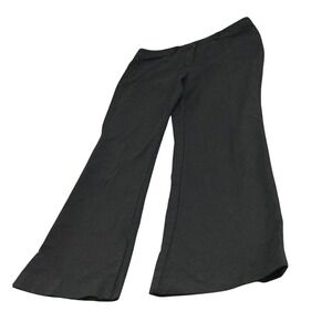 B-Street Basic House Black Flare Leg Trousers Pants Size 30 BK Stretch Workwear